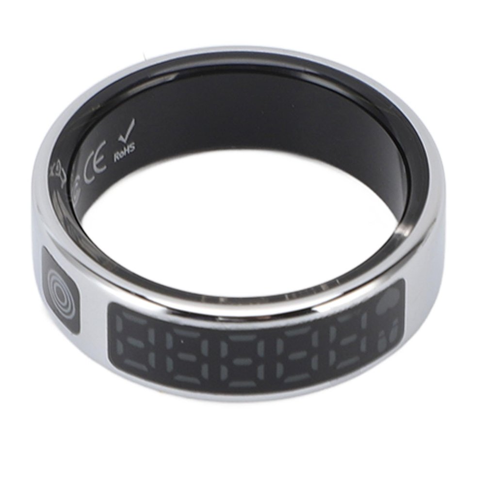 Smart Ring, Fitness Tracker with Display Screen, IP68 Water Proof, Remote Photography, Multiple Sports Modes Health Tracker Activity Tracker Page Turner, for Men Women (#8)