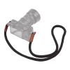 AYNEFY Nylon Camera Strap, 100cm Climbing Rope with Elastic Section, for SLR DSLR Mirrorless Cameras, Black Green Brown (Black) view 1