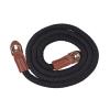 AYNEFY Nylon Camera Strap, 100cm Climbing Rope with Elastic Section, for SLR DSLR Mirrorless Cameras, Black Green Brown (Black) view 4
