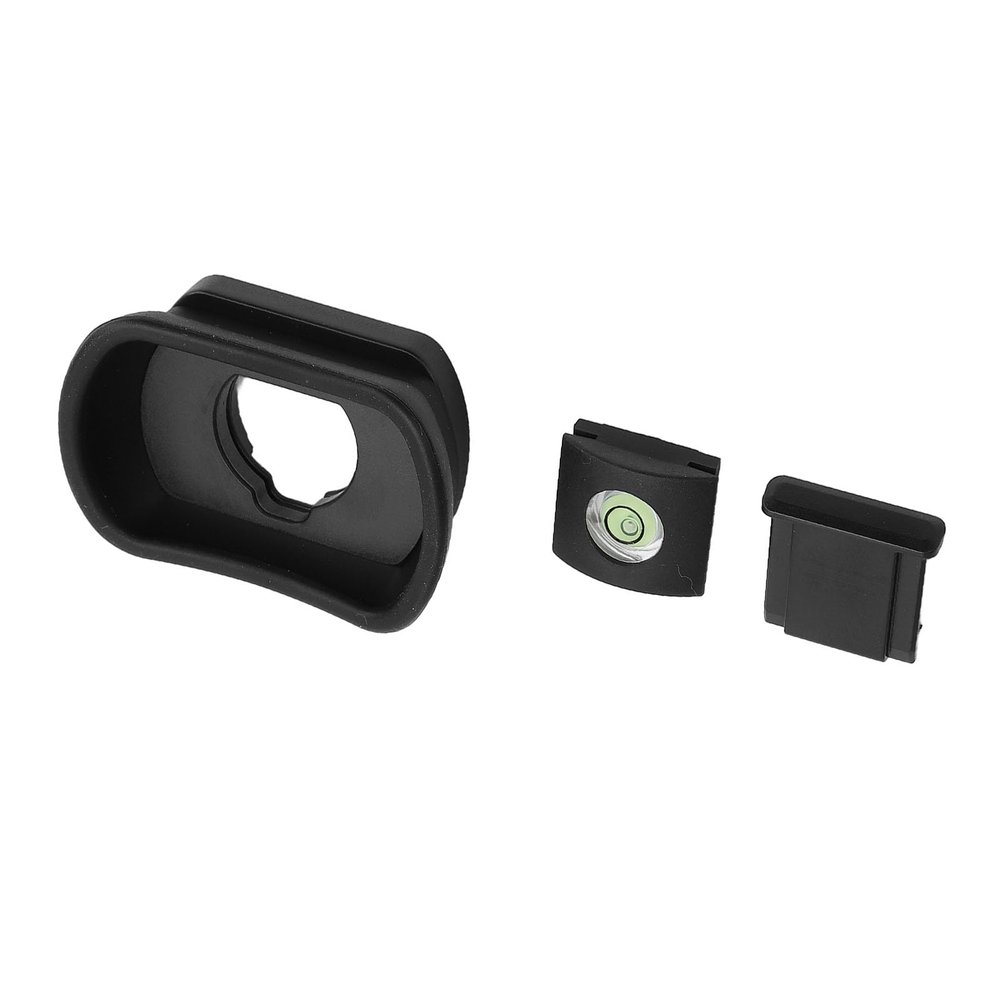 Camera Viewfinder Eye Cup, Camera Hot Shoe Cover Practical 3 Pcs Set for GFX100II 100