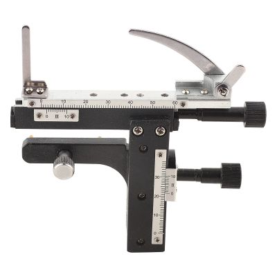 X Y Moveable Stage Caliper, Microscope Attachable Mechanical Stage with Scale for Precise Specimen Movement