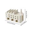 AFXGUSD Cable Management Box Extension Cord Organizer with Lid Insulated Cord Organizer for Desk for Office Adapters TV Desk Phone, White view 2
