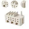 AFXGUSD Cable Management Box Extension Cord Organizer with Lid Insulated Cord Organizer for Desk for Office Adapters TV Desk Phone, White view 3