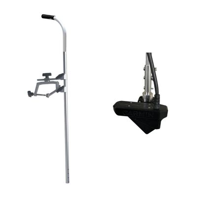 Telescoping Transducer Pole & Gunnel Clamp with Live Imaging Transducer Mount Included, Gunnel Mounted Clamp, Adjustable, Lightweight, USA Made
