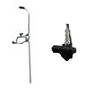 Telescoping Transducer Pole & Gunnel Clamp with Live Imaging Transducer Mount Included, Gunnel Mounted Clamp, Adjustable, Lightweight, USA Made view 1