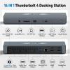 Acer Thunderbolt 4 Dock, 16 in 1 DisplayLink Docking Station 4 Monitor, 3TB4+2HDMI+2DP, Up to 8K & 40Gbps, 160W Power, 2.5G Ethernet, SD4.0, USB C Dock for MacBook Pro/Max, Dell, Acer, HP etc view 2