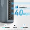 Acer Thunderbolt 4 Dock, 16 in 1 DisplayLink Docking Station 4 Monitor, 3TB4+2HDMI+2DP, Up to 8K & 40Gbps, 160W Power, 2.5G Ethernet, SD4.0, USB C Dock for MacBook Pro/Max, Dell, Acer, HP etc view 3
