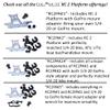 Bicycle, Motorcycle Mount DJI RC 2 Controller (not RC or RC Pro) for Mini 4/5 Pro & Air 3/3S, Neo Incl 1/4-20 male to GoPro adapter & Handlebar Mount 360 Rotation 1/4-20 Ball w Locking Clamp-RC2PAK2A view 3