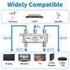 Adoreen 4-Way Coaxial Cable Splitter, 10-2602MHz Mini Bi-Directional Digital Signal RG6/RG59 Coax Indoor&Outdoor for CATV, Satellite, Antenna, MoCA, Internet, Modem + Screwdriver-1 in 4 Out Ports view 3