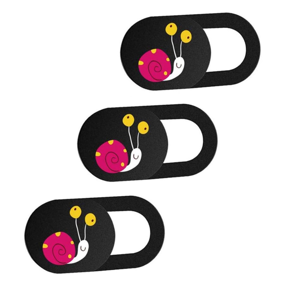 3pcs Cartoon Webcam Cover Slide for Laptop Tablet Privacy Protection Ultra-Thin Camera Shield Easy Open Cute Pattern Unauthorized Access