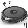 Gueray Portable CD Player with Earphones,CD Discman for Car Home with Anti-Skip Shockproof Protection,Personal Discman CD Music Player with LCD Display Support PROG Memory Function view 1
