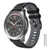 AEHON For Gear S3 Frontier/Classic Band Galaxy Watch 46mm, 22mm Soft Silicone Replacement Band For Gear S3 Frontier/S3 Classic/Galaxy Watch 3 45mm/Ticwatch Pro S2/E2(Blackgray) view 1