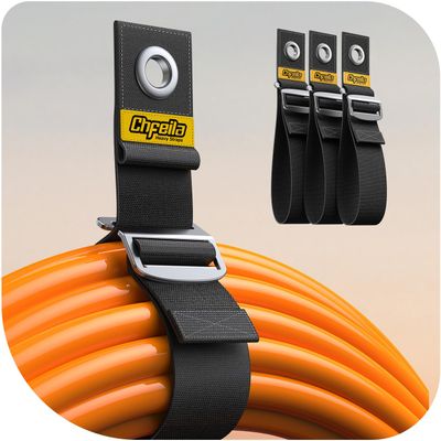 3Pack 14" One-Hand Operation [1s Gravity-Tighten] Extension Cord Holder Organizer, Adjustable Storage Strap for RV Shed Workshop Garage Organization, Tools Gadgets Accessories Gifts for Dad Father