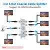 Adoreen 6-Way Coaxial Cable Splitter, 10-2602MHz Mini Bi-Directional Digital Signal RG6/RG59 Coax Indoor&Outdoor for CATV, Satellite, Antenna, MoCA, Internet, Modem + Screwdriver-1 in 6 Out Ports view 4