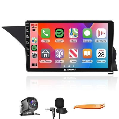 Kunfine Car CarPlay Android Auto Navigation Stereo GPS Radio Reverse Camera Display 9" IPS Touchscreen Headunit Tablet Pad Media Player for Benz Glk-Class 2012-2015, if Applicable Quad Core 2G+64G