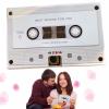 jiingekk Cassette Tape, Voice Cassettes Tape 30/60/300 Seconds Message Recorder Customizable Sound Greeting Card for Couple - 300s White view 4