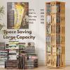XIMN 360 Rotating Bamboo CD/DVD Shelf - 6-Tier Space-Saving Media Storage Cabinet for Movies, Organizer with Super Compact Design view 4