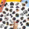 64pcs Black Labradoodle Stickers - Black Poodle Sticker Waterproof Decals for Water Bottles Laptop Luggage Computer Scrapbooking Teens Adults Girls Kids Funny Party Birthday Decorations view 3