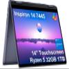 Dell Inspiron 14 2-in-1 Touchscreen Laptop (14" FHD+ IPS, 32GB DDR5 RAM, 1TB SSD, AMD Ryzen 5 8640HS (> intel i7-1255U)) Inspiron 7445 for Business, Students, Backlit, FP, FHD Webcam, Win 11 Pro view 1