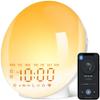 2025 Upgraded Wake Up Light Sunrise Alarm Clock for Bedroom, 17 Nightlights, Sound Machine with 5W Bluetooth Speaker, 22 Soothing Sounds, Sleep Timer, Dual Alarms, FM Radio, Music Rhythm Light Effects view 1