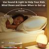 2025 Upgraded Wake Up Light Sunrise Alarm Clock for Bedroom, 17 Nightlights, Sound Machine with 5W Bluetooth Speaker, 22 Soothing Sounds, Sleep Timer, Dual Alarms, FM Radio, Music Rhythm Light Effects view 4