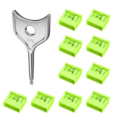 jiingekk USB Port Blockers, 2pcs/10pcs USB Port Blockers Secure Data Protections for PC, Laptop, Notebook with and Resistant Designs - Green - 10 pieces 1 tool
