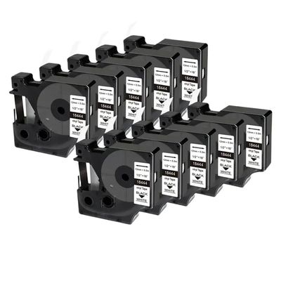 9mm 12mm Label Cartridge Compatible with Tape Models 18443 18444 18445 Compatible with 1000 3000 4200 5000 5200 6000(10pack-1805437)
