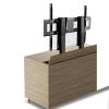 FENOKD Universal TV Stand Motorized TV Lift - 2 Motor Lifting Stroke 150cm, electrically Height Adjustable TV Mount with Remote Control, for 55-120 inch TVs up to 130kg (Black) view 1