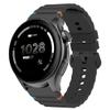 Compatible with Cubitt Viva Pro Smart Watch Band, Lamshaw New Silicone Woven Line Adjustable Replacement Strap Compatible with Cubitt Viva Pro, Viva, Aura Pro, Aura Smart Watch (Black, 22mm size band) view 1