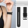 Compatible with Cubitt Viva Pro Smart Watch Band, Lamshaw New Silicone Woven Line Adjustable Replacement Strap Compatible with Cubitt Viva Pro, Viva, Aura Pro, Aura Smart Watch (Black, 22mm size band) view 3