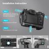 SmallRig Cage for Canon R8+Stepless Rotating Side Handle with Trigger REC & 2 Control Cables view 3