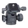 Double Panoramic Tripod Ball Head, 360 Degree Rotation, Damping Adjustment, 28mm Dia Aluminum Alloy Tripod Ball Head with Quick Release Plate for Camera view 1