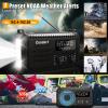NOAA AM FM Emergency Weather Radio 20000mAh, Solar Hand Crank Radio with Cell Phone Charger, SOS Alarm, Flashlight & Reading Lamp for Hurricane, Power Outage & Outdoor Survival (Black) view 3