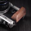 Handmade Wooden Handle Grip L Plate Alloy Base for OM System OM-3 Camera (Walnut + Silver Base) view 2