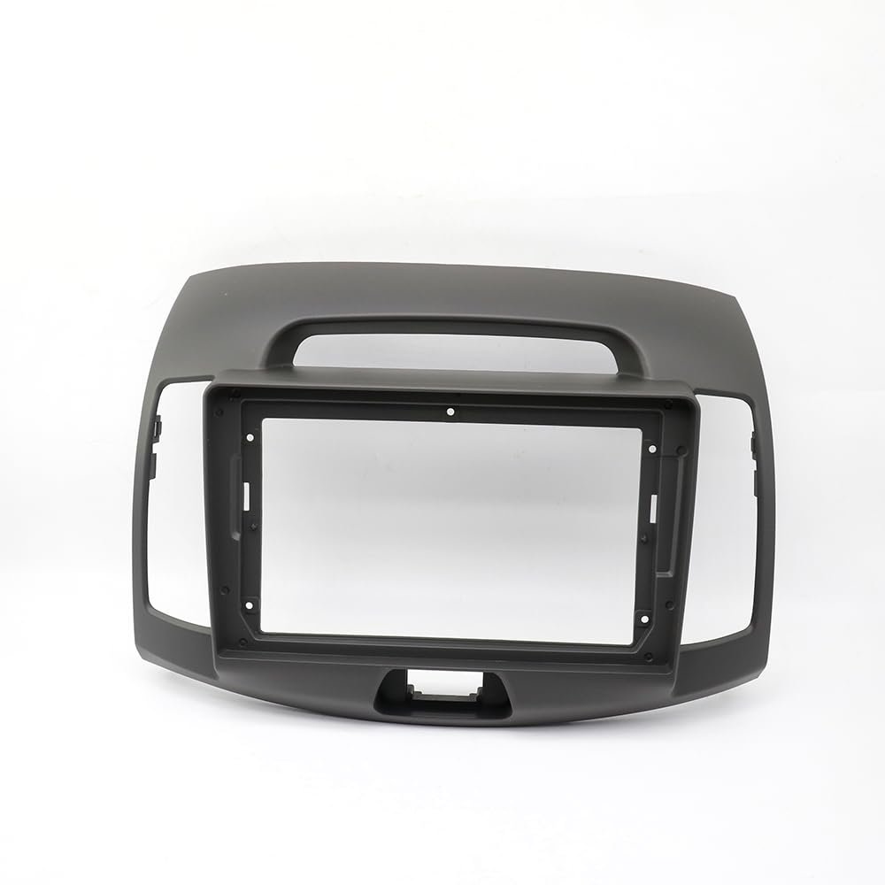 2 Din 9 Inch for Hyundai Elantra 2006-2011 Car Radio Installation DVD GPS Mp5 Plastic Fascia Panel Frame Dash Mount Kit (Gray Only Frame)