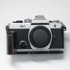 Handmade Wooden Handle Grip L Plate Alloy Base for OM System OM-3 Camera (Ebony+ Black Base) view 1