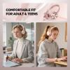 Cowyawn USB C Headphones Wired, Over Ear USB C Wired Headphones with Microphone, Volume Control, HD Stereo Sound, Foldable USB Type C Headphone for Adult/Teens/Laptop/Computer/iPhone 15/16/17, Rose view 4