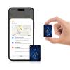 Black Emblem Item Tracker, Works with Apple Find My (iOS Only), Rechargeable Bluetooth Tag, Key Finder with Sound,Air Tracker Card for Keys, Wallet, Luggage, Backpack(D) view 1