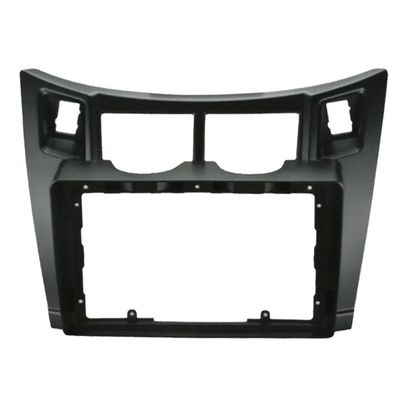 2 Din Car Stereo Radio Frame Fascia Cover Trim Kit Panel 9 Inch for Toyota Yaris 2005 2006 2007 2008 2009 2010 2011 (Black)