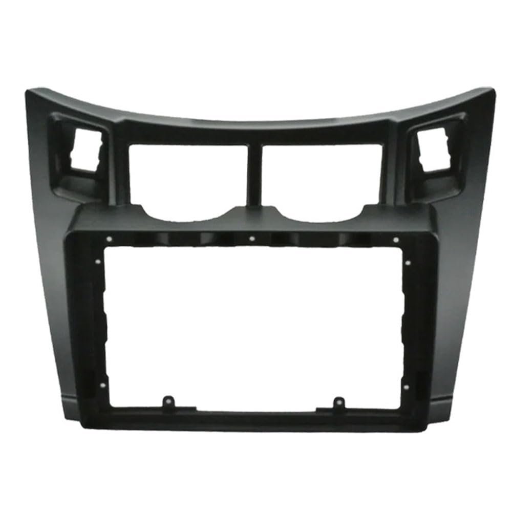 2 Din Car Stereo Radio Frame Fascia Cover Trim Kit Panel 9 Inch for Toyota Yaris 2005 2006 2007 2008 2009 2010 2011 (Black)