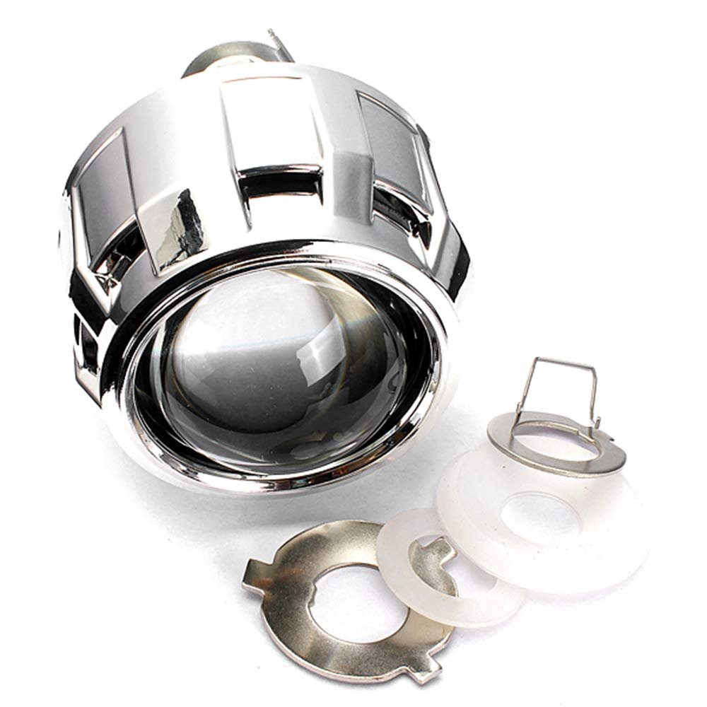 ACAGALA Mini 2.5 Inches Bi-xenon Projector Lens Right Hand Drive for H1, H4 and H7 Bulb