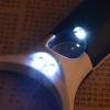 JOEBO Microscope Kit 45X Illuminated Magnifier Magnifying Glass Handheld Reading Microscope Lens with 3 LED Microscope Lens Adapters(White) view 3