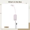 Adjustable Owl Wall Light with Touch Dimming, Led Reading Lamp with USB Charger, Ideal for Bedroom, Bunk Bed, Hotel, CRI 95+, 20 Modes view 4