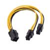 YWZBQL Wen ST CPU 4Pin Female to 2 Ways Male Port Power Supply Cable Desktop ATX 12V P4 1 to 2 Extension Conversion EPS Cable Y Splitter view 2