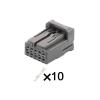 10-pin Cable Harness Connector Housing Connector 936163-2 HD101B-0.6-11(Female,5 Sets) view 2