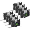 KCMYTONER 8 Pack Compatible for Brother P-Touch TZe TZ Tape TZe-131L1 TZ-131L1 12mm 0.47 Black on Clear Laminated Glitter Rainbow Starry Bling Label Maker Tape for PT-1830SC PT-1830VP PT-1890W PT-18R view 1
