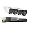 SANNCE 5MP PoE Security System, 8CH 6MP Surveillance NVR with 4PCS 5MP HD Weatherproof Bullet Cameras with H.265 Video Compression, Smart IR LED, APP Push Alert, Remote Access (2TB HDD) view 1