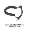 RSHuiOUXX Piece Elbow to 3.5mm Straight Male Flashing Sync Cable Cord for 580EXII 7D 5DII 50D 40D 30D 20D 10D D300S with Screw Lock view 3
