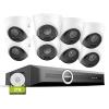 SANNCE 5MP PoE Security System, 8CH 6MP Surveillance NVR with 8PCS 5MP HD Weatherproof Dome Cameras with H.265 Video Compression, Smart IR LED, APP Push Alert, Remote Access (2TB HDD) view 1