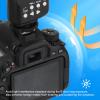PATIKIL DK-23 Viewfinder Eyepiece Eyecup, 4 Pack Camera Eye Cup Protector for Nikon D7100 D7200 D7000 D750 D610 D600 D300 D300S Digital Camera Block Flare Scratch Resistance, Black view 4